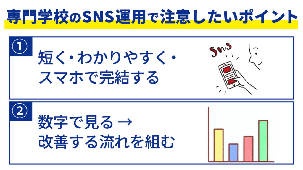 専門学校のSNS運用で注意したいポイント